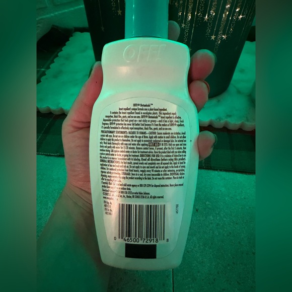 Vintage OFF Botanicals Repellent Lotion Open Bottle 3/4 Full - Picture 6 of 8